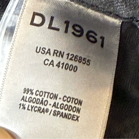 DL1961 Jean sydney girlfriend tapered jeans 90s Barrel nightshade 25 - Picture 9 of 15